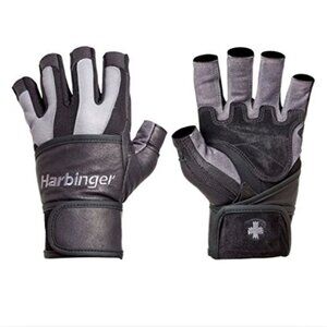 Harbinger Men’s BioFlex WristWrap Weightlifting Gloves with Spider Grip Leather